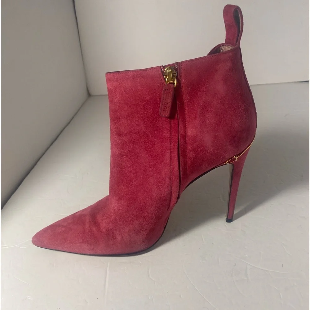 GUCCI Horsebit Accent Suede Boots Size: US 9 IT 39 - Picture 5 of 10